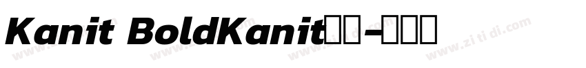 Kanit BoldKanit粗体字体转换